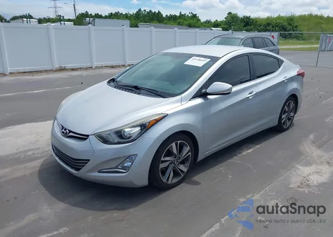 2016 Hyundai Elantra Limited from USA, damaged, VIN 5NPDH4AE4GH779458